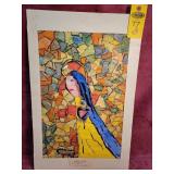 Tissue Collage Art Work Allen Lister Age 7