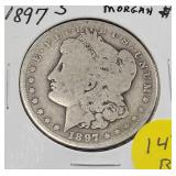 1897 S  Morgan Silver Dollar