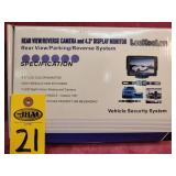Rear View Camera W/ 4.3' Display Monitor, New