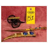 Minature Cannon Brass & Metal, Penncraft,