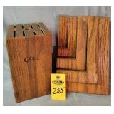 Case Xx  Knife Block & Wood Art Piece