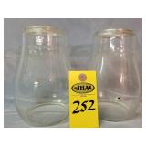 2 Dietz Lantern Globes 6 1/2'