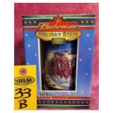 Budweiser Holiday Stein 2002