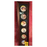 Pemberton & Oakes 1990's Minature Plates In Frame