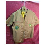 Boy Scout Uniform W/ Sash And Badges, No Size