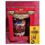 Budweiser Clyesdale Holiday Stein 2003 In Box