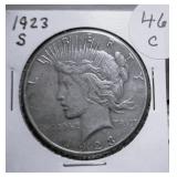 1923 S Peace Silver Dollar
