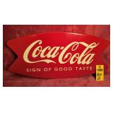 Coca Cola Metal Sign 24' X 11'