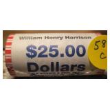 25 William Henry Harrison Dollars, Uncirculated