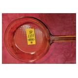 Corning Ware Visions Amber Glass Frying Pan 10'