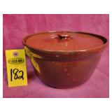 Jug Town Pottery Pot W/ Lid 9' X 5'