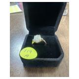 14k Opal W/ Diamonds Ring 3g W/ Stones
