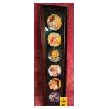 Pemberton & Oakes 1990's Minature Plates In Frame