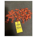 Vintage Red Plastic Firefighters