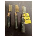3 Antique Hot Combs (hair Straighteners)