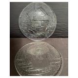 Two 12.75" Christmas Platters