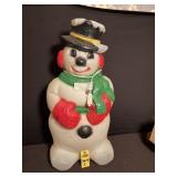 Vtg Blow Mold Light Up Snowman