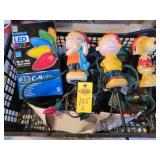 Crate Of Christmas Decor W/ Peanuts Characters