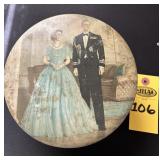 1953 Commerative Biscuit Tin Celebrating The