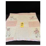 Vintage Homemade Baby Quilt