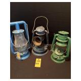 3 Vintage Lanterns