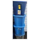 (4) 18 Gallon Totes