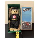 Retro " Speedy" Texaco Havoline Bear In Orig Box