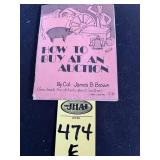 How To Buy At An Auction Booklet