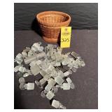 Basket Of Glass Stoppers