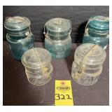Lustre, Atlas & Ball Vtg Canning Jars