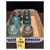 Vintage Glass Insulators