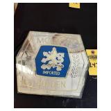 Vtg Molson Golden Beer Mirror Sign