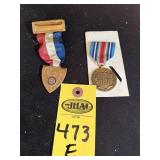 Global War On Terrorism & Am Legion Medals