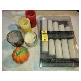 Led Candles & 3 Regular Candles