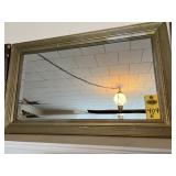 Gold Tone Mirror 30.5" X 19"