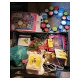 Crate Of Vintage Christmas Decor