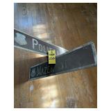 Antique Metal Street Sign