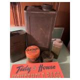 Antique Tins & Retro Household Items