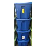 (4) 18 Gallon Totes
