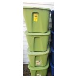 (4) 18 Gallon Totes