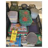Crate Of Metal Tins