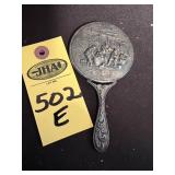 Antique Silver Plate Mirror