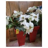 2 Large Flower Vases 17"