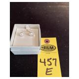 Fresh Water Pearl, Sterling Silver Earrings