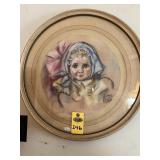 Vintage Baby Print Signed Jonn Bida 21" R