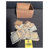 Wooden Box Of Luzianne Premium Certificates