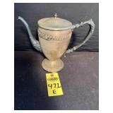 Silver On Copper Tea Pot