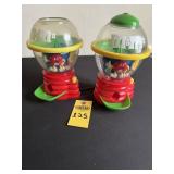 2 Retro M & M Fun Machines Candy Dispensers