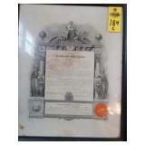 Masons Grand Lodge Of Maine Certificate