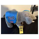 Vtg Ringling Bros Plush Elephant 129th Ed